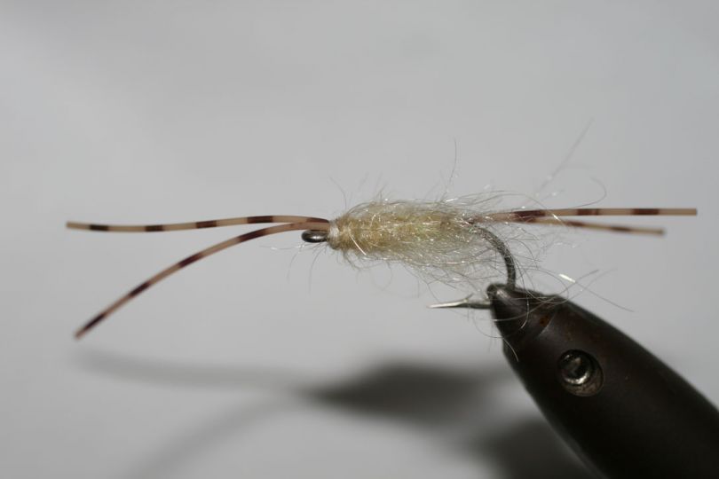 Barred Round Rubber Legs - Orange (FL.)