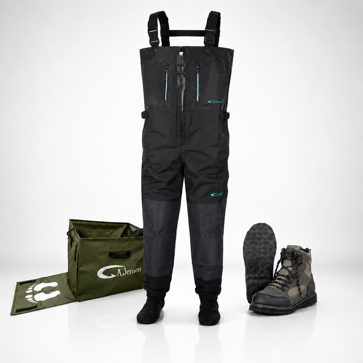A.Jensen Narvi II Waders + Callisto Vadestøvler + Vaderstaske