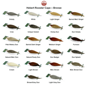 Farveoversigt – Whiting Hebert Rooster Cape – Bronze