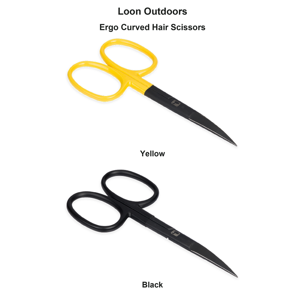 Farveoversigt – Loon Outdoors Ergo Curved Hair Scissors