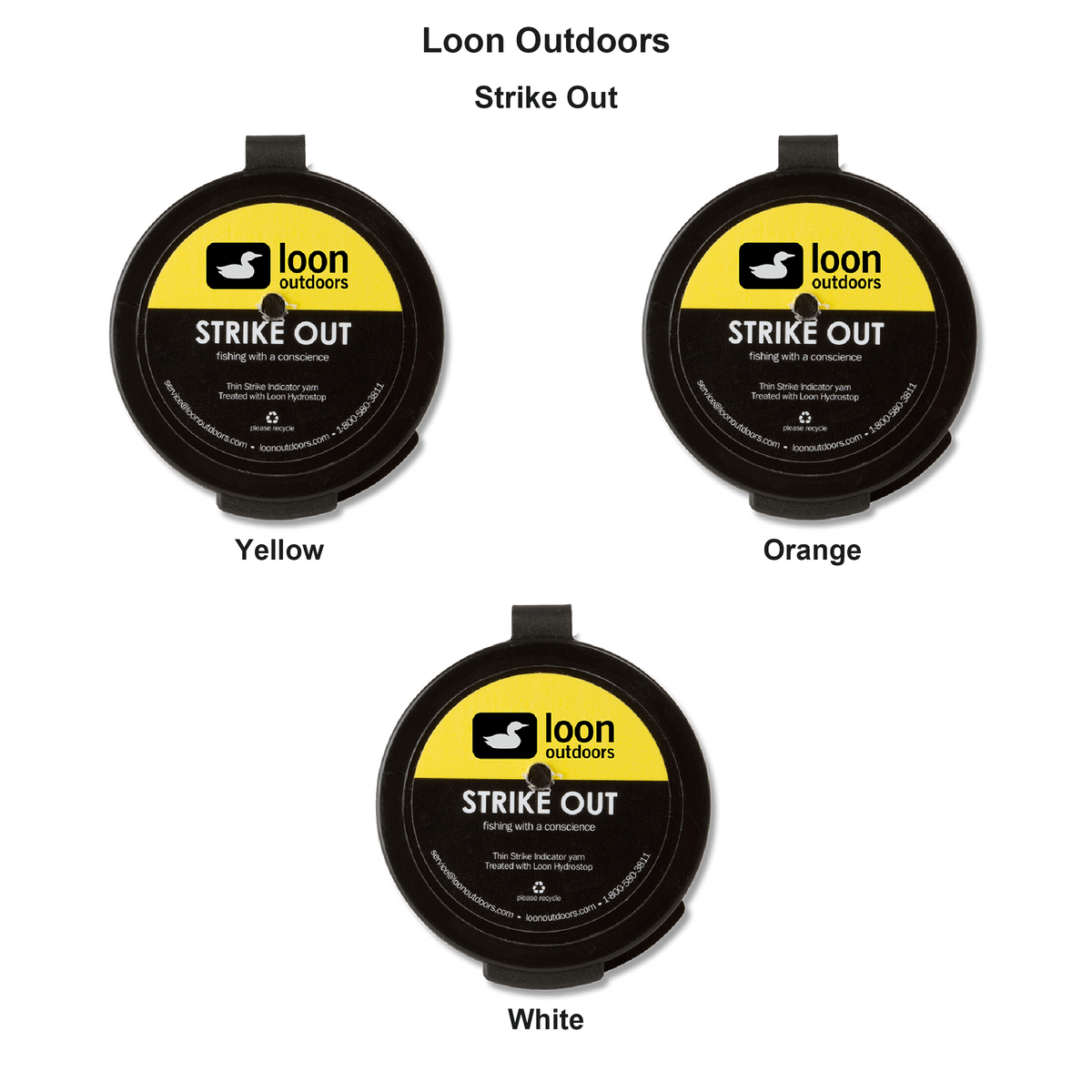 Farveoversigt – Loon Outdoors Strike Out