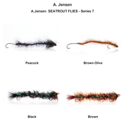 Farveoversigt – A.Jensen  SEATROUT FLIES - Series 7