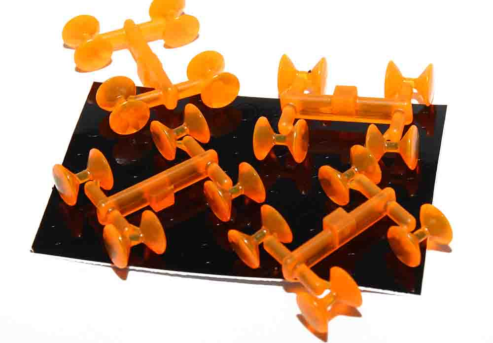 Diamond Fish Eyes - Transparent Super Fluo. Orange
