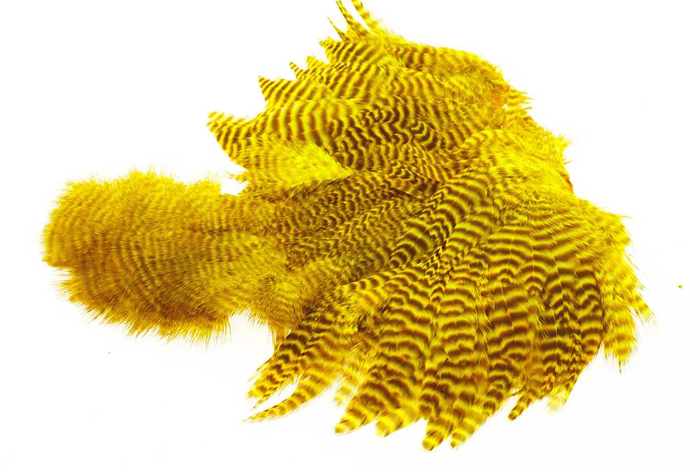 Ewing Yellow Grizzly Body Marabou Patch
