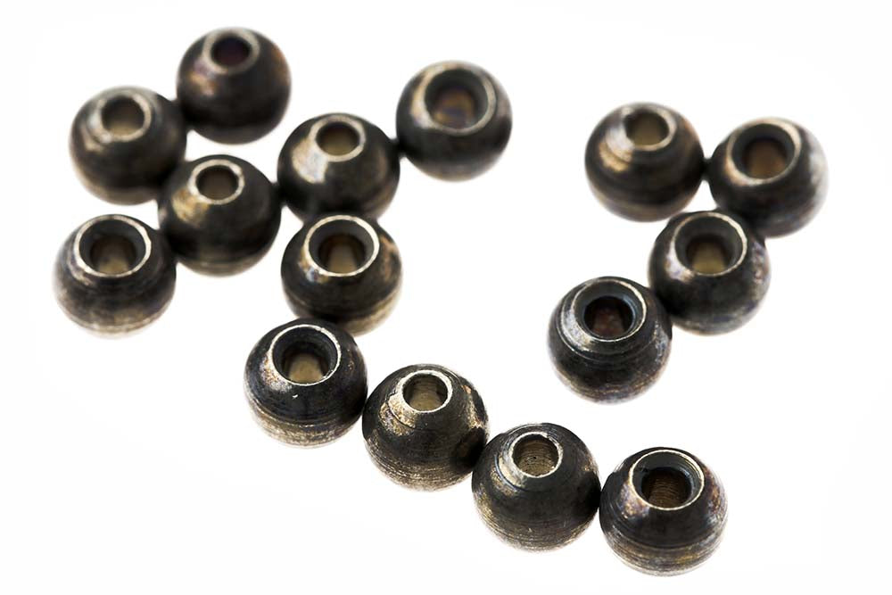 Tungsten Beads Slotted - Nickel Black
