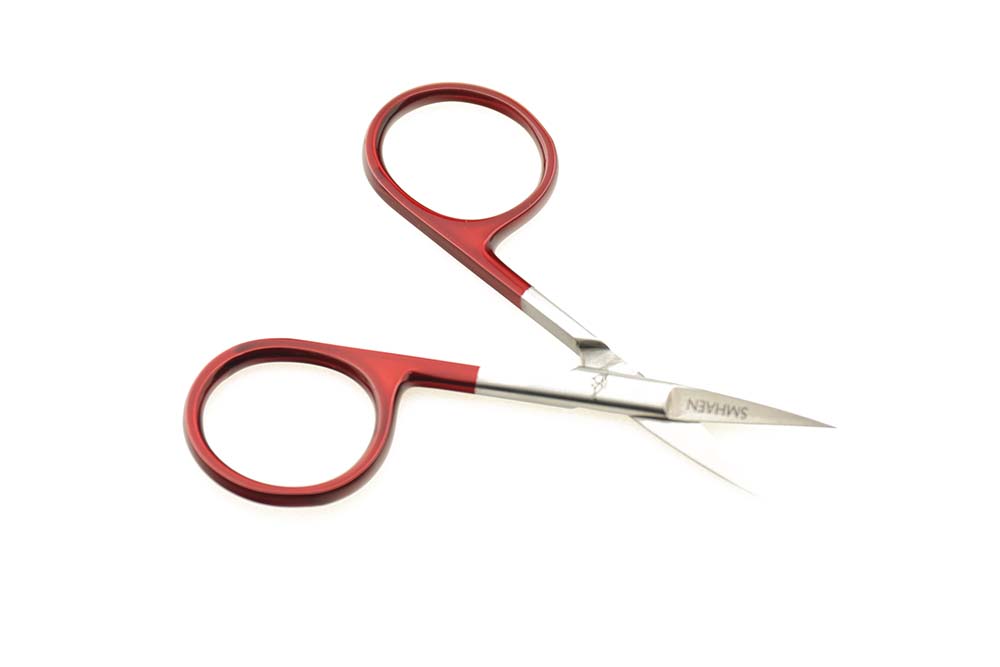 Scissor straight 4" tungsten carbide - Red