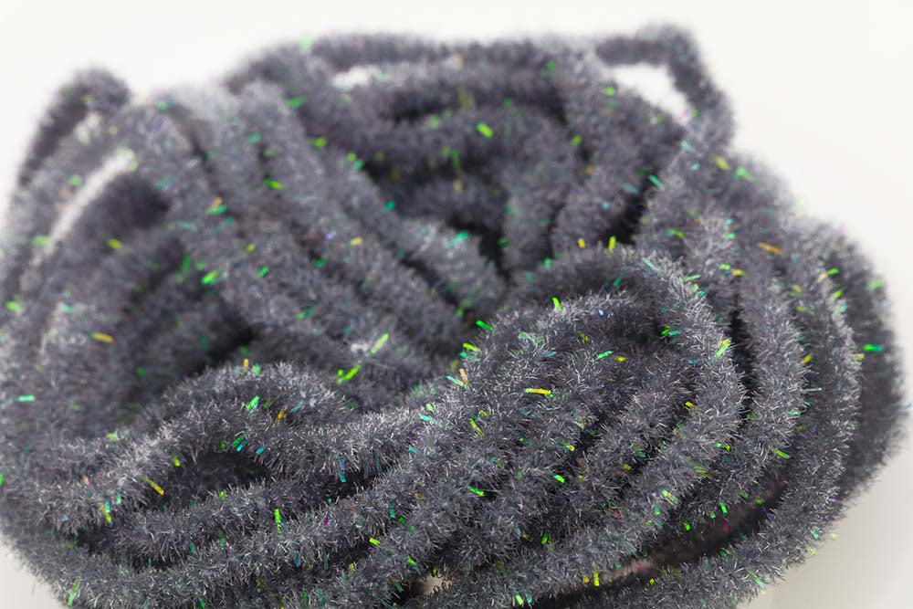 Crystal Antron Chenille - Grey