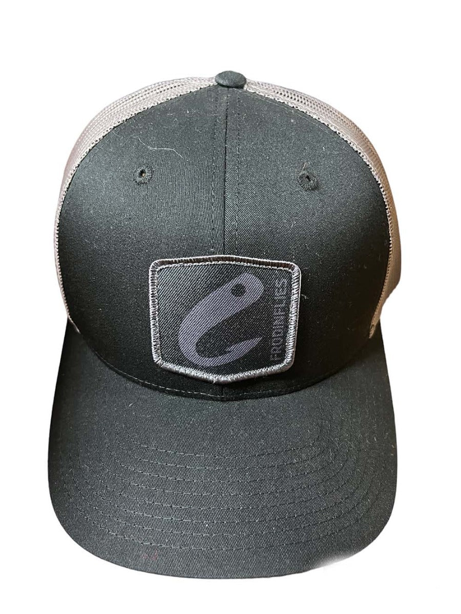 Black/steel Grey Logo Trucker Cap