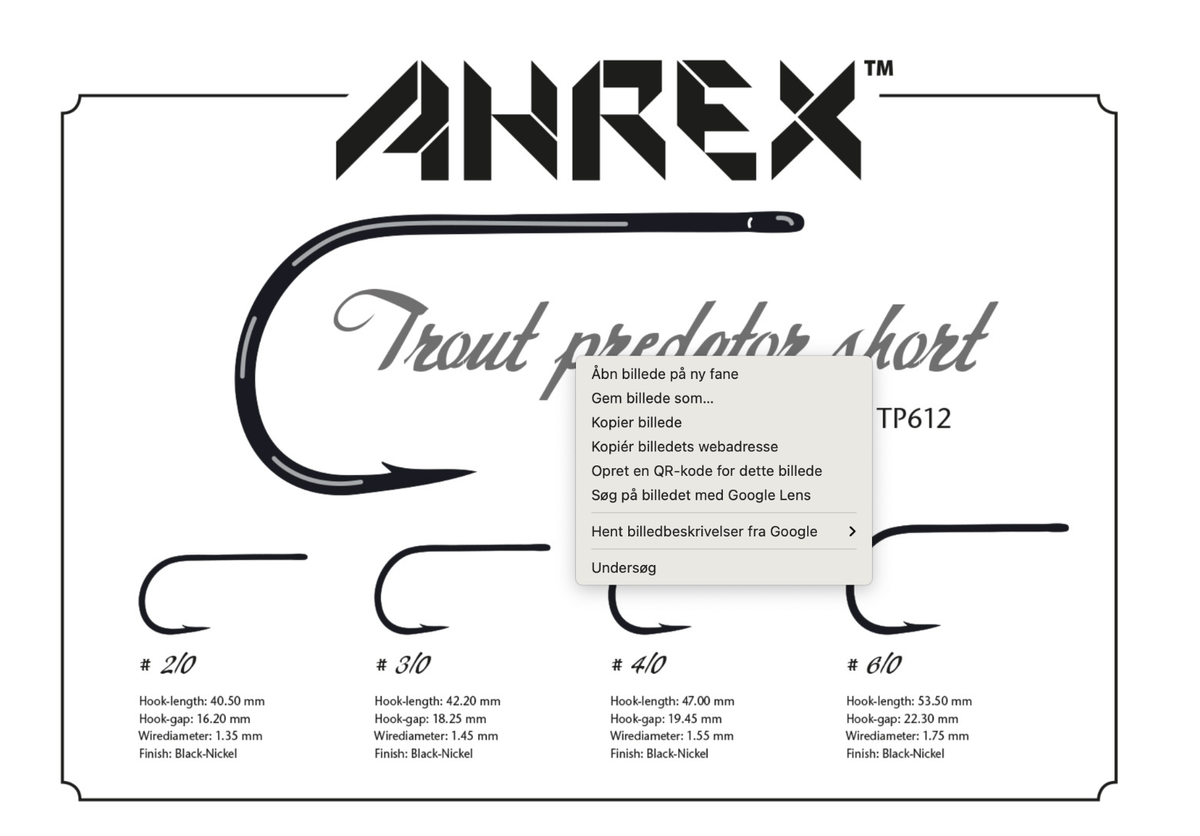 Ahrex TP612 - Trout Predator Streamer short